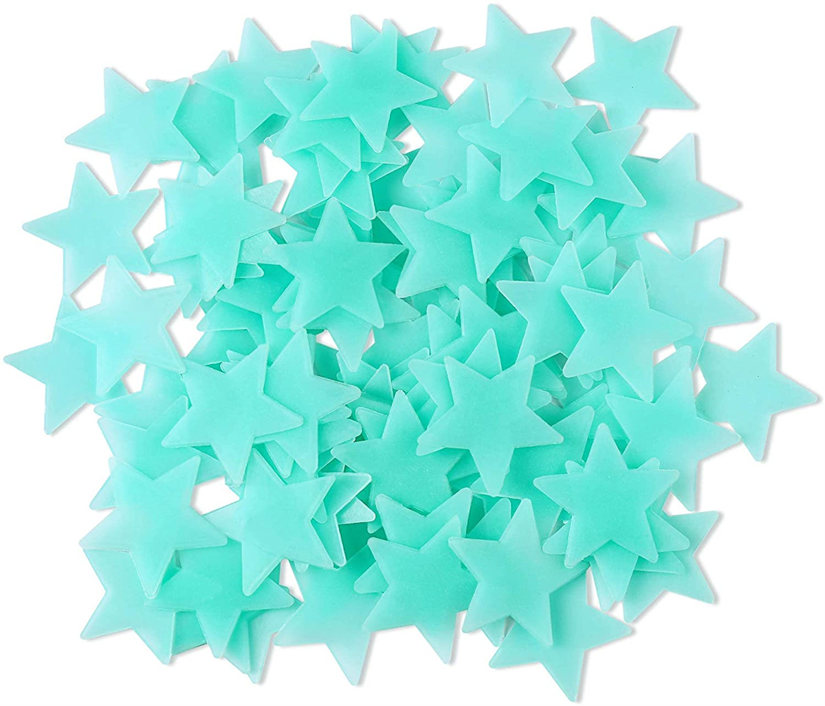 Pegatinas luminosas de estrellas para decoración de habitación, pegatinas realistas de cielo estrellado para techo, dormitorio de niños y bebés: blue / 100 pieces