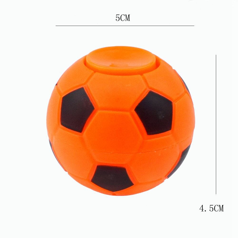 50pcs/lot 5CM*4.5CM Soccer Football Fidget Spinner Plastic Ball Hand Spinner Reduce Stress Increase Attention Toy Wholesal