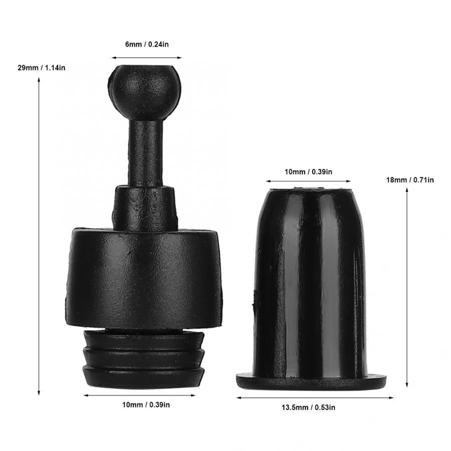 10 coppie fibbie per altoparlanti Audio fai-da-te altoparlante in plastica bottone di fissaggio a maglie bottone a scatto per altoparlanti di dimensioni mini fibbia a scatto