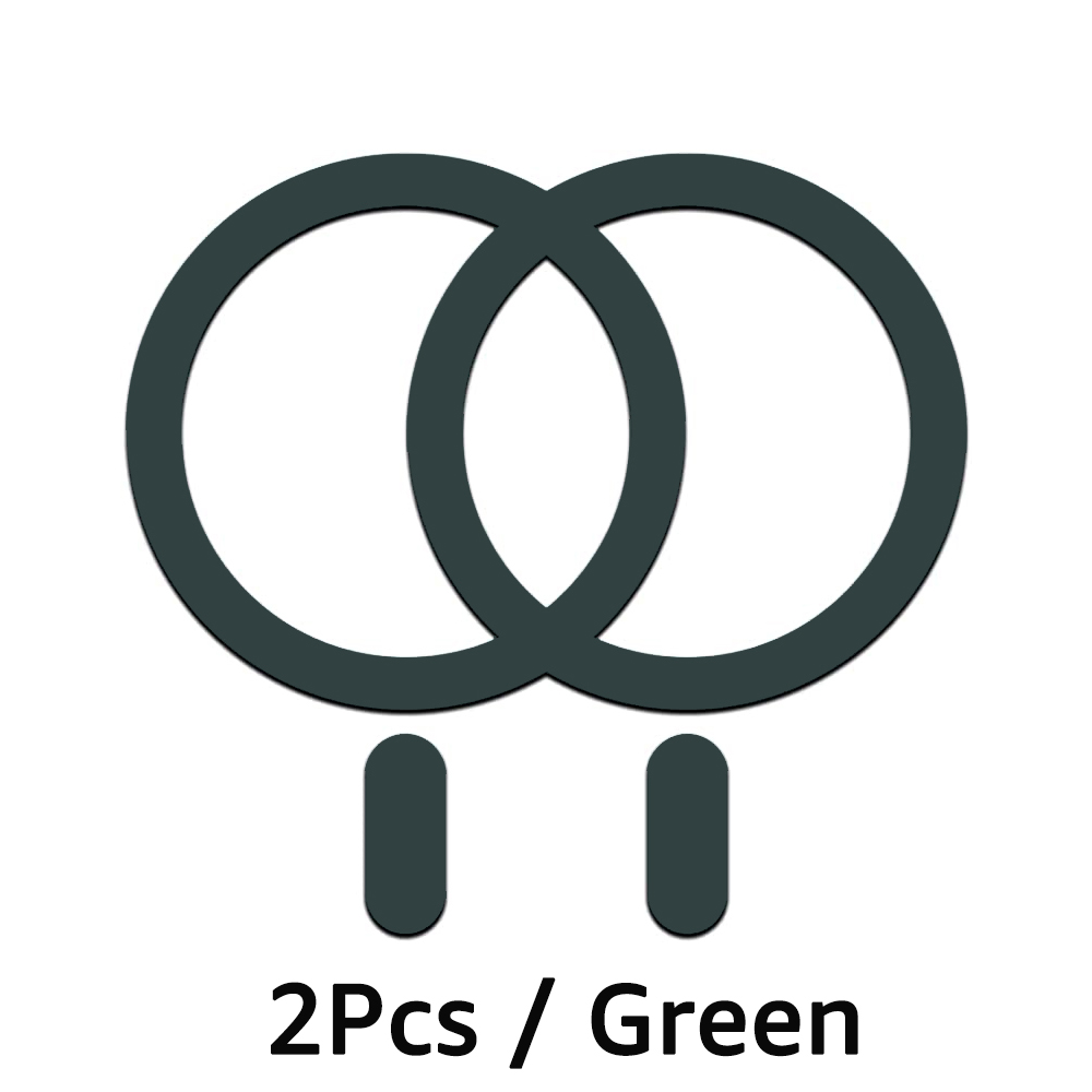 Dla Magsafe Magnetic Plate Ring Uniwersalna metalowa żelazna naklejka Wsparcie bezprzewodowej ładowarki Metalowa płytka do magnetycznego uchwytu samochodowego: green