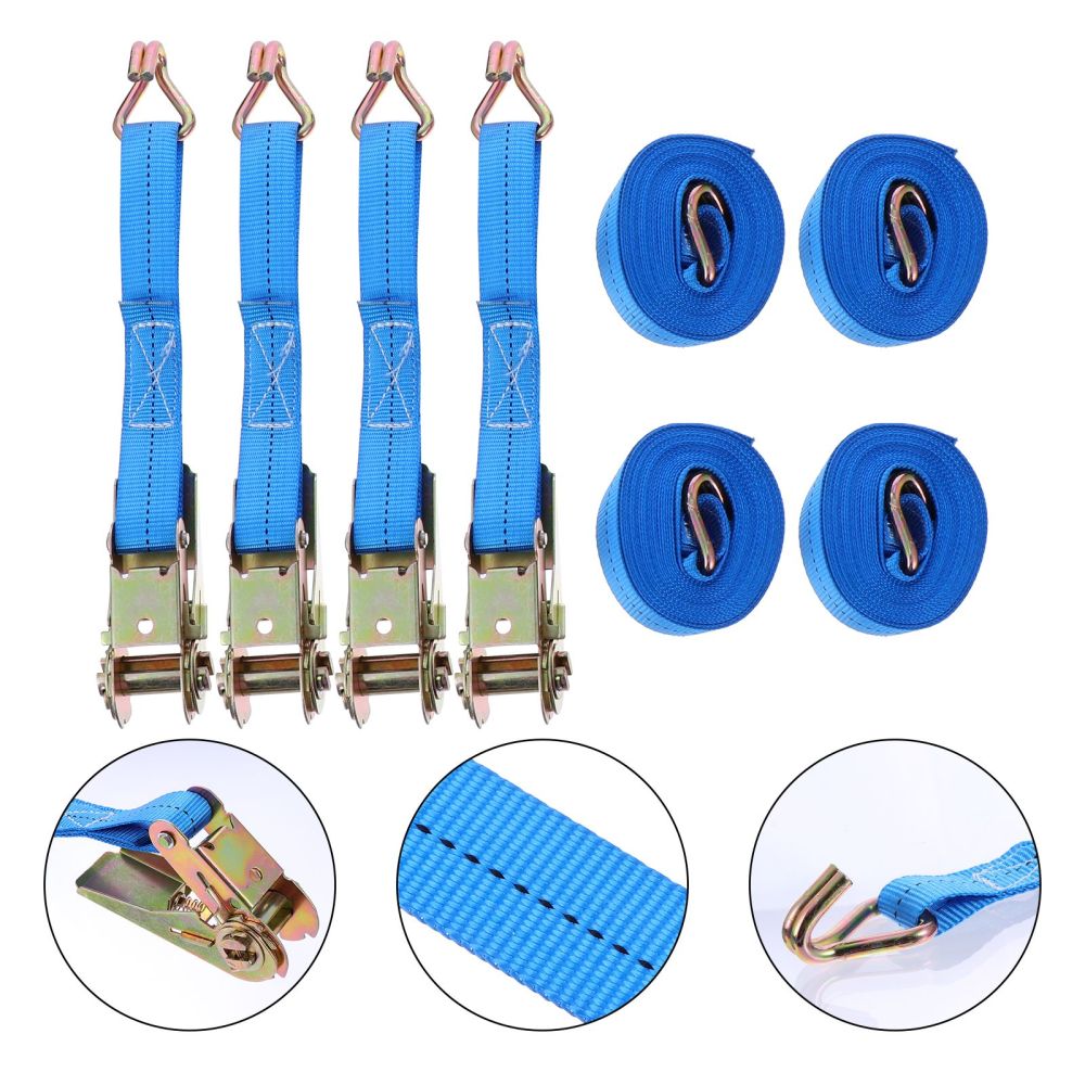 4pcs Cargo Binding Belt Tensioner Fastening Belt Tightening Belt Binding Device