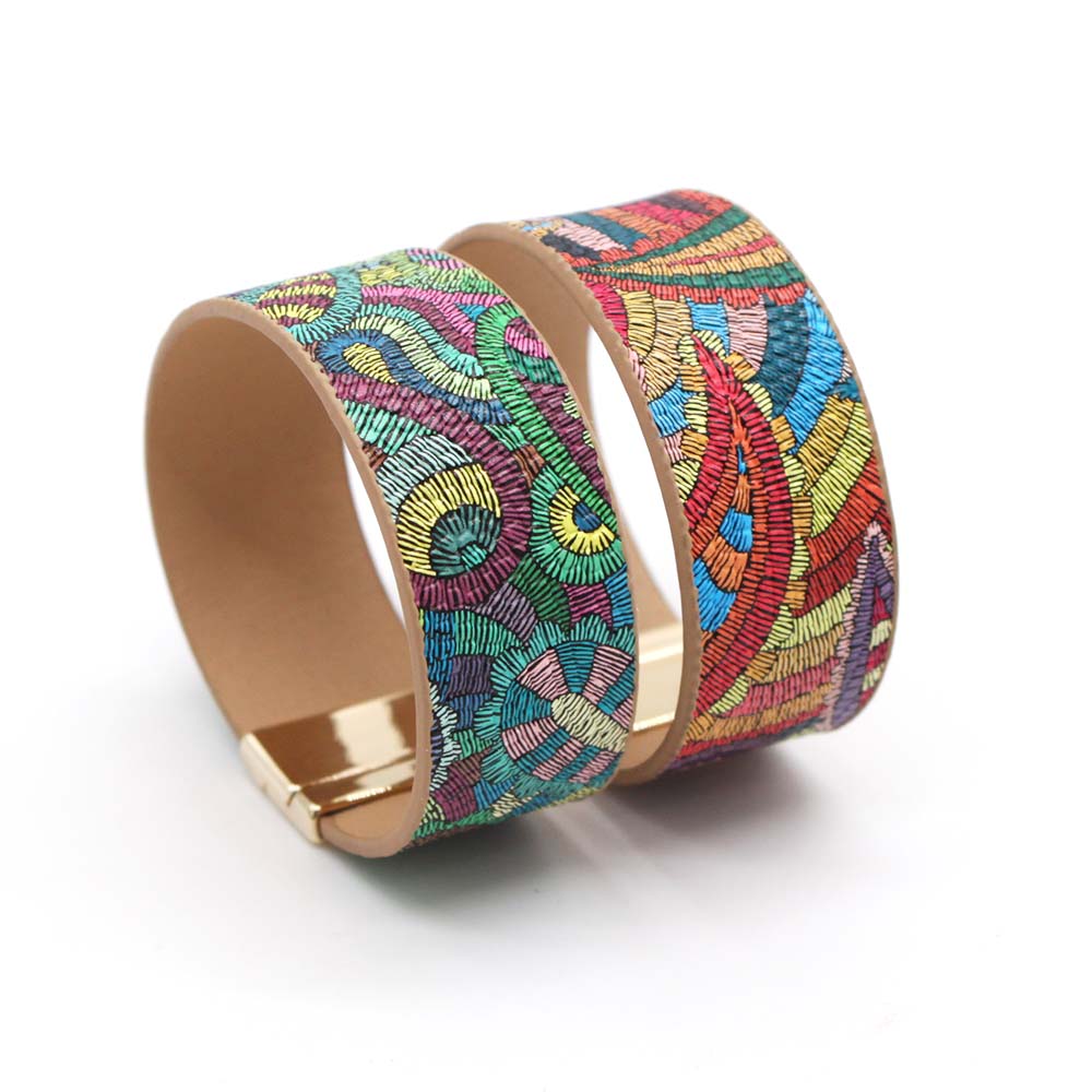 etnische wrap lederen armband ketting touw bliksem hartslag armband voor vrouwen mode-sieraden