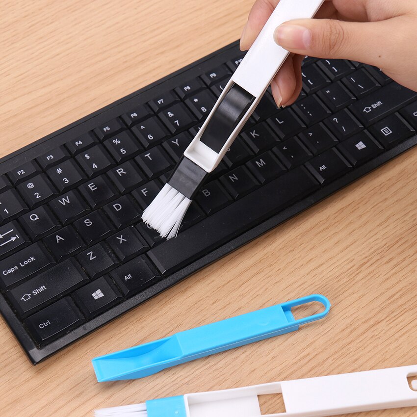 Multipurpose Window Door Computer Keyboard Cleaning Brush Cleaner+Dustpan 2 In 1School Office Desk Set Dust Cleaning Tool