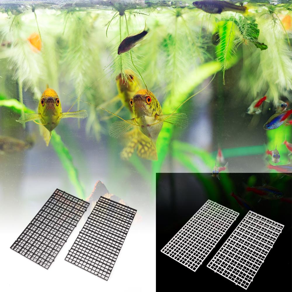 2 stuks duurzame plastic visroosterverdelerhouder aquariumlade eierkist aquariumfilter bodem isolatiepaneel