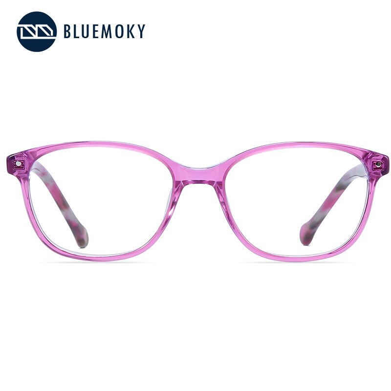 Bluemoky acetat glasögon barnbågar optisk närsynthet glasögonbågar glasögon tjejer genomskinliga söta glasögon barnmärke