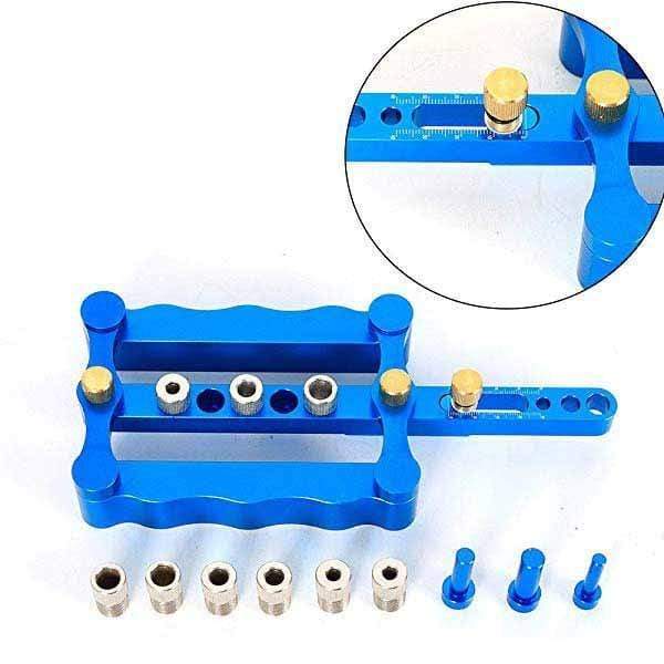 Positioning Fixture 6/8/10MM Drilling Tool Woodworking Hole Punch Locator Round Wood Dowel Hole Punch Locator Hole Opener DIY wo