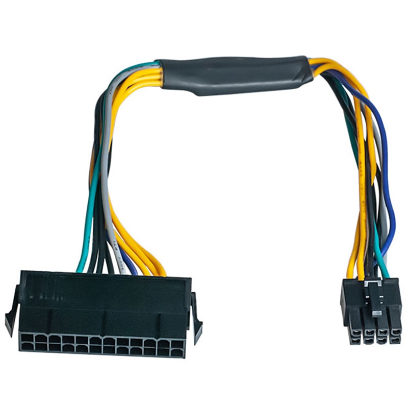 24 pin  to 8 pin atx psu strømadapterkabel til dell optiplex 3020 7020 9020 precision  t1700 12- inch (30cm): Default Title