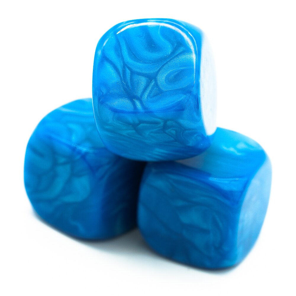 10 pièces dés vierges 16mm dés Standard 6 dés pour jeux de société bricolage dés Cubes d'enseignement