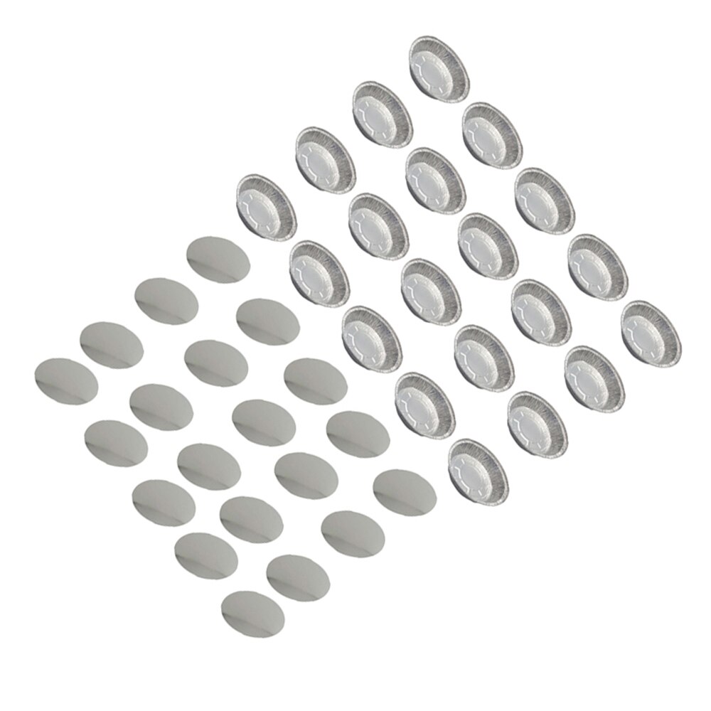 Aluminiumfolie bakvorm wegwerp bakvorm met plastic deksels rond - verpakking  of 20 keuken diner restaurant benodigdheden