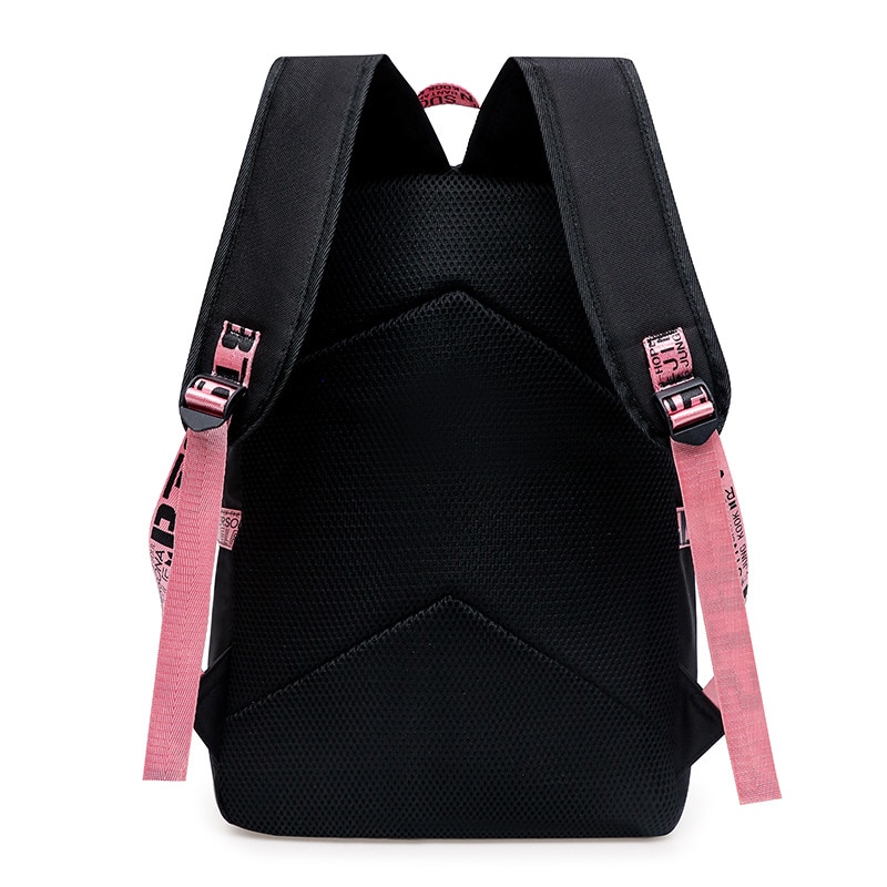 Toile Usb sacs d'école pour filles adolescents sac à dos femmes sacs de livres grande capacité Harajuku filles sac à dos pour ordinateur portable mochila escolar