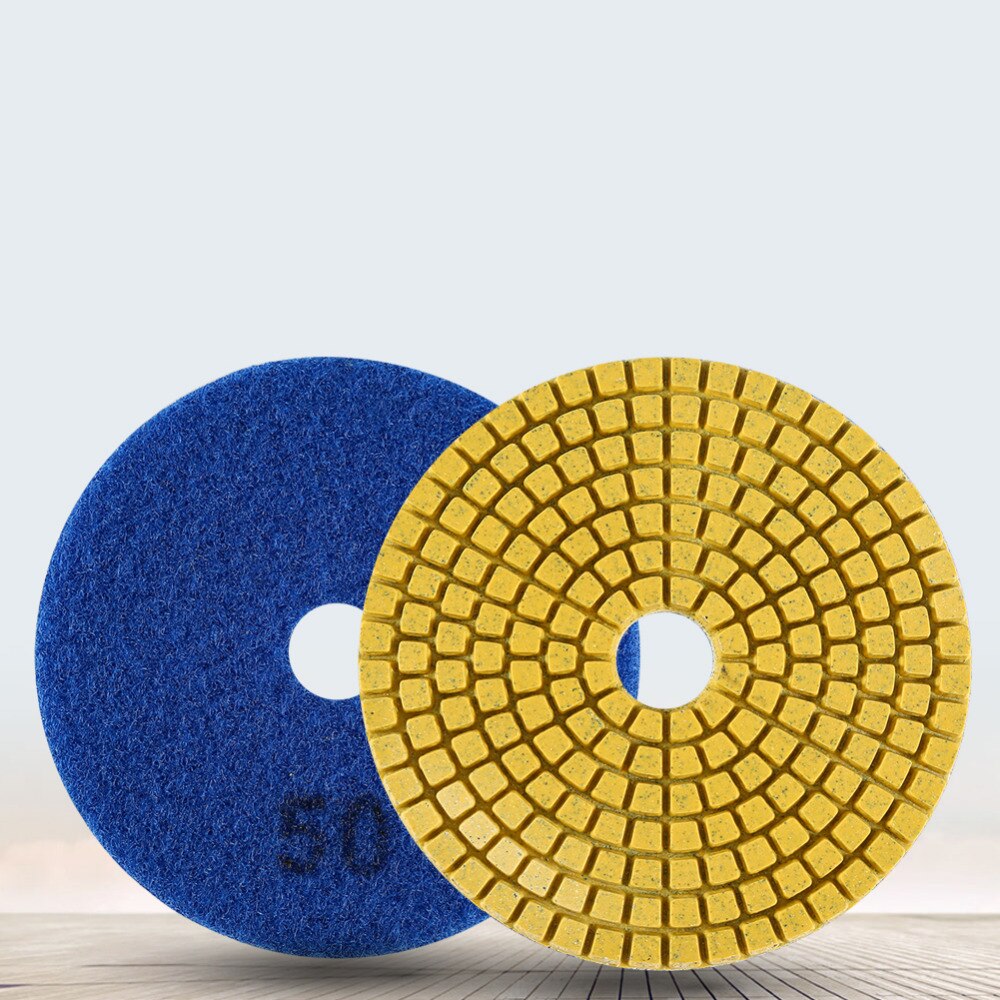 Diamant Polieren Pads Bausatz 4 zoll 100MM Nass/Trocken Schleifen Rabatt Marmor Stein Beton Polieren Pad