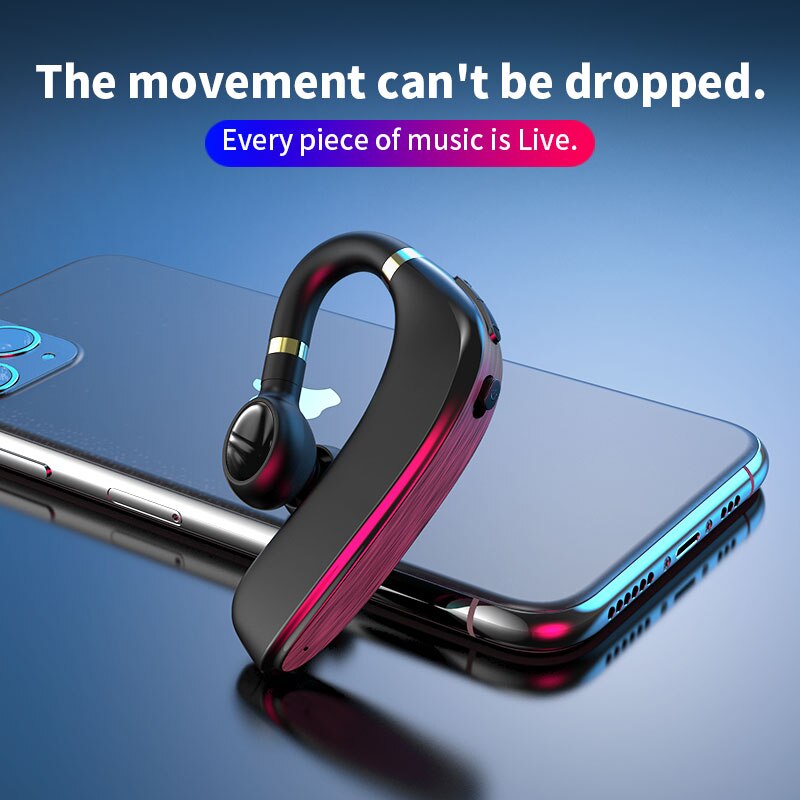 Original Business Bluetooth headset Noise Cancelling Voice Control Wireless Headphone Driver Sport Earphone for iPhone Android