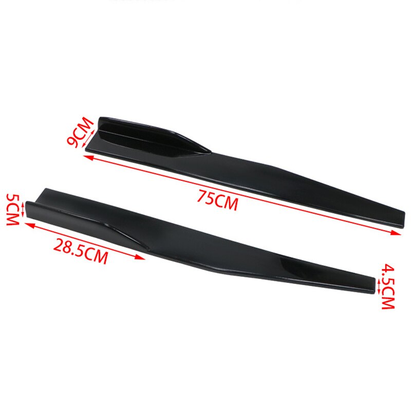 Faldón lateral para puerta de coche, difusor de parachoques, 2x45CM, para Alfa Romeo 159, Kia Ceed, Rio, Cerato, Sportage, Subaru, Foreste Impreza, Saab