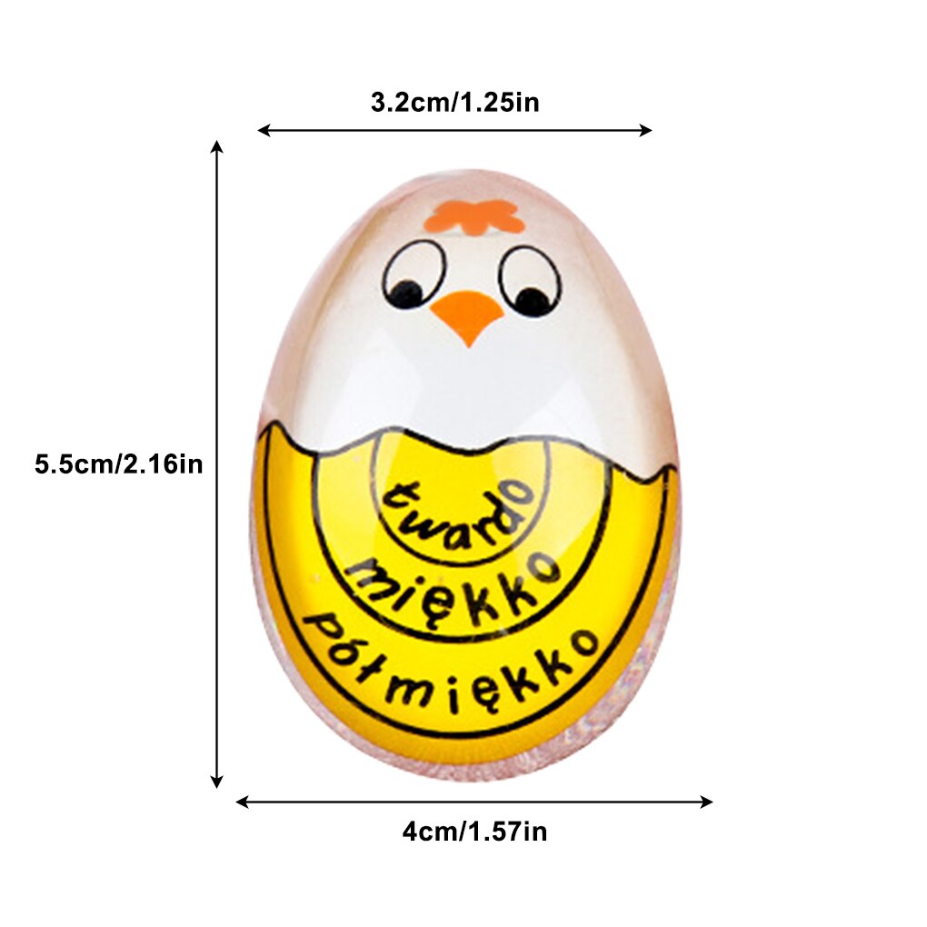 1pcs Egg Perfect Color Changing Timer Yummy Soft Hard Boiled Eggs Cooking Kitchen Eco-Friendly Resin Egg Timer Red timer tools: XQ66-2