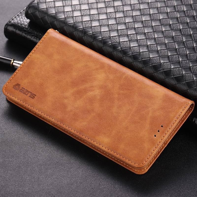 Funda para Huawei Y5 Y6 Y7 Y9 lujosa funda magnética Vintage de cuero para teléfono con cartera para Huawei Y6 Y 5 7 9 Coque: For Y5 2019 / Yellow