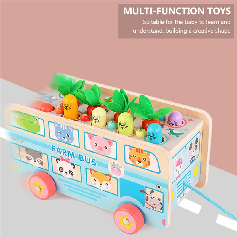 1 Set Whack-A-mole Speelgoed Houten Blokken Speelgoed Cognitieve Speelgoed Educatief Speelbal Accessoire Speelgoed Voor Kinderen Kids