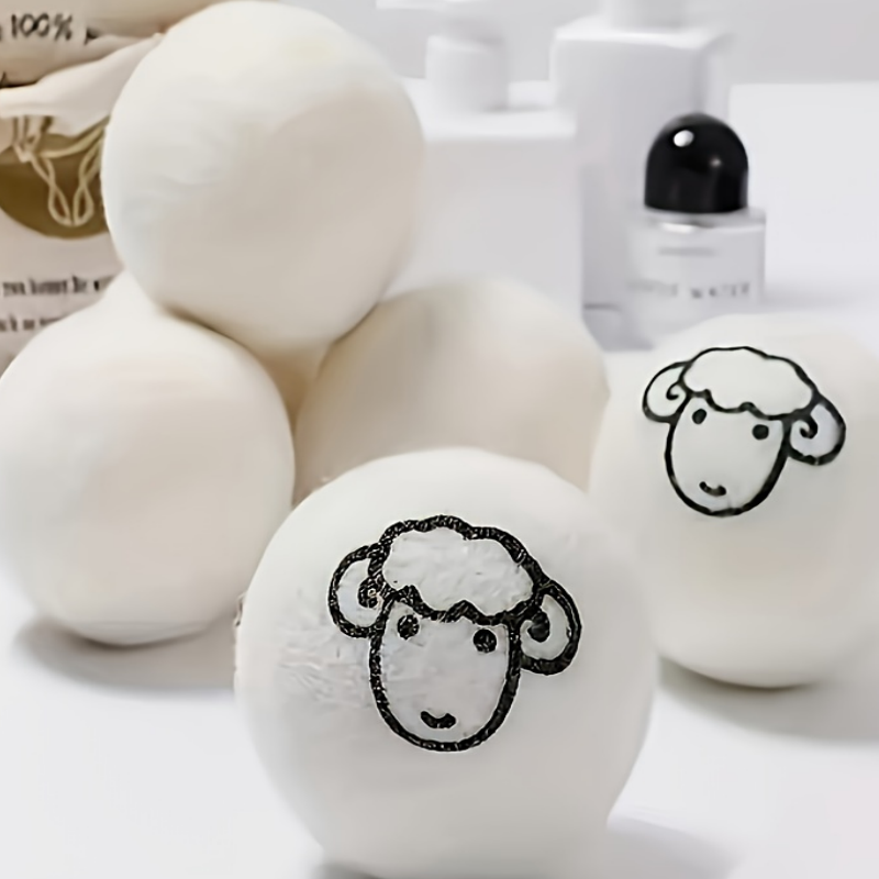 Bolas de secado de lana, 6 uds., electricidad estática, suavizante de arrugas, Bola de lavado, suministros para el cuidado de la ropa, aparatos de limpieza del hogar
