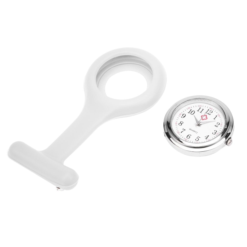 Outad 1Pcs Mini Draagbare Siliconen Doctor Verpleegkundigen Pocket Fob Horloge Meerdere Kleuren Broche Pin Hanger 5 Kleuren