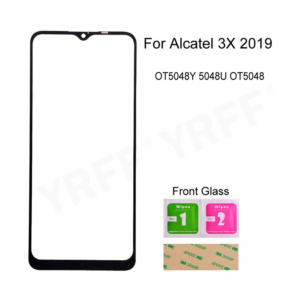 For Alcatel 5008 5026 5034 5039 5048 5049 5052 5060 Front Screen Glass Panel (No touch Screen) Outer Glass Cover Panel