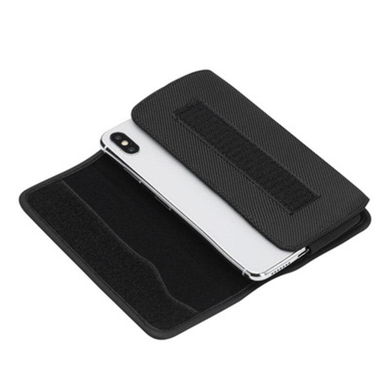 Universele Telefoon Pouch Voor Asus Rog Telefoon Ii Case Belt Clip Holster Oxford Doek Bag Flip Cover Voor Asus Rog telefoon 2 ZS660KL