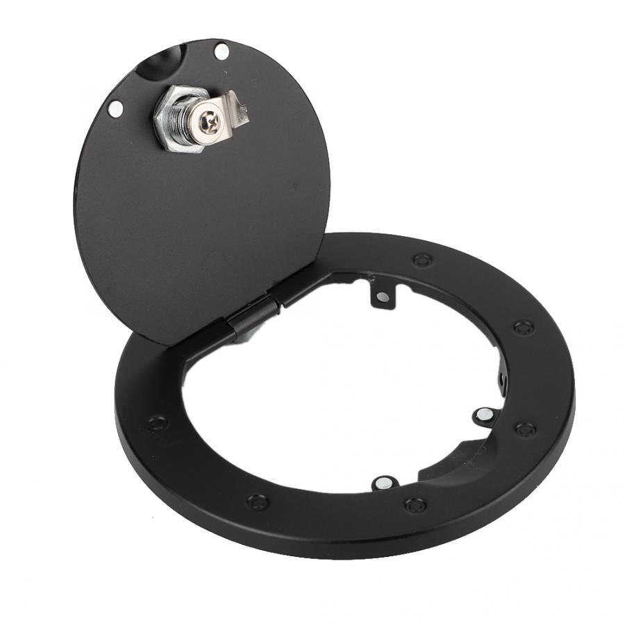 Aluminum alloy Fuel Tank Cap Cover with Lock Car Accessory Fit for Jeep Wrangler JK 2007 Black Car Styling Fuel Tank Part