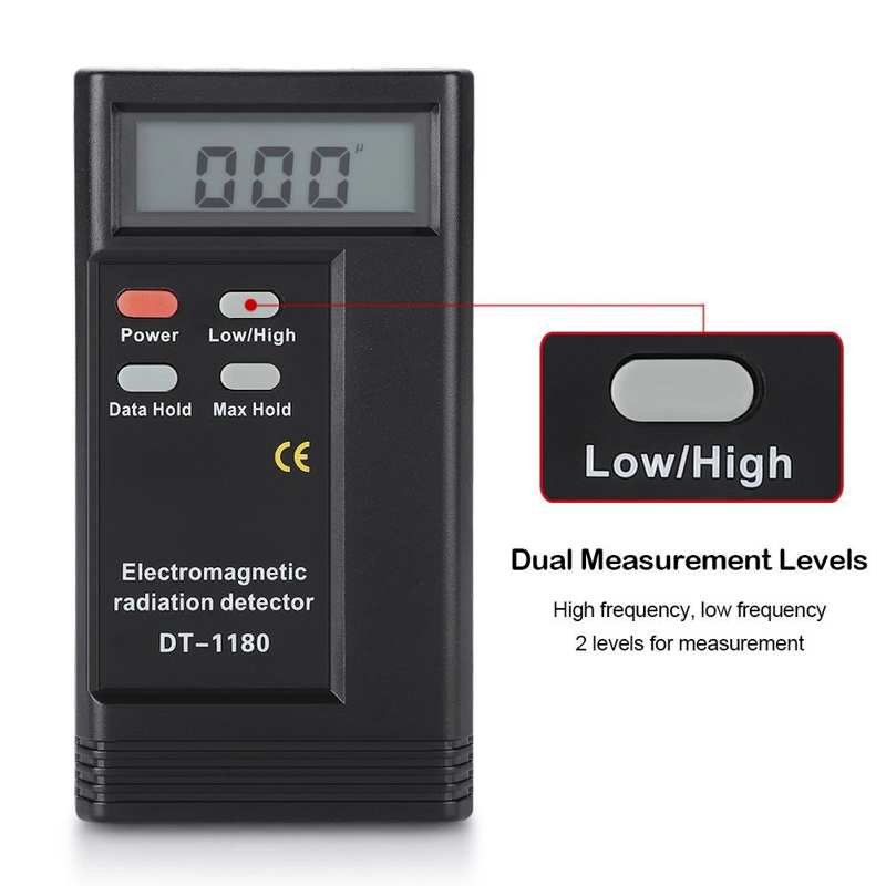 Electromagnetic Radiation Detector Dual Frequency Electric Magnetic Field Gauss Detector Home Electromagnetic Radiation Meter