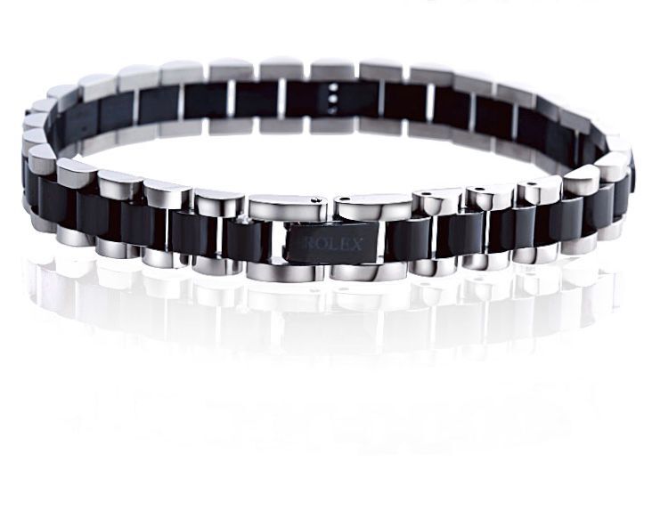 Schwarz Stahl Tacho Armbinde Krone Mann Edelstahl Armreif Pulseiras Armbänder &Ampere; Armreifen Schmuck: Schwarzes verzinktes