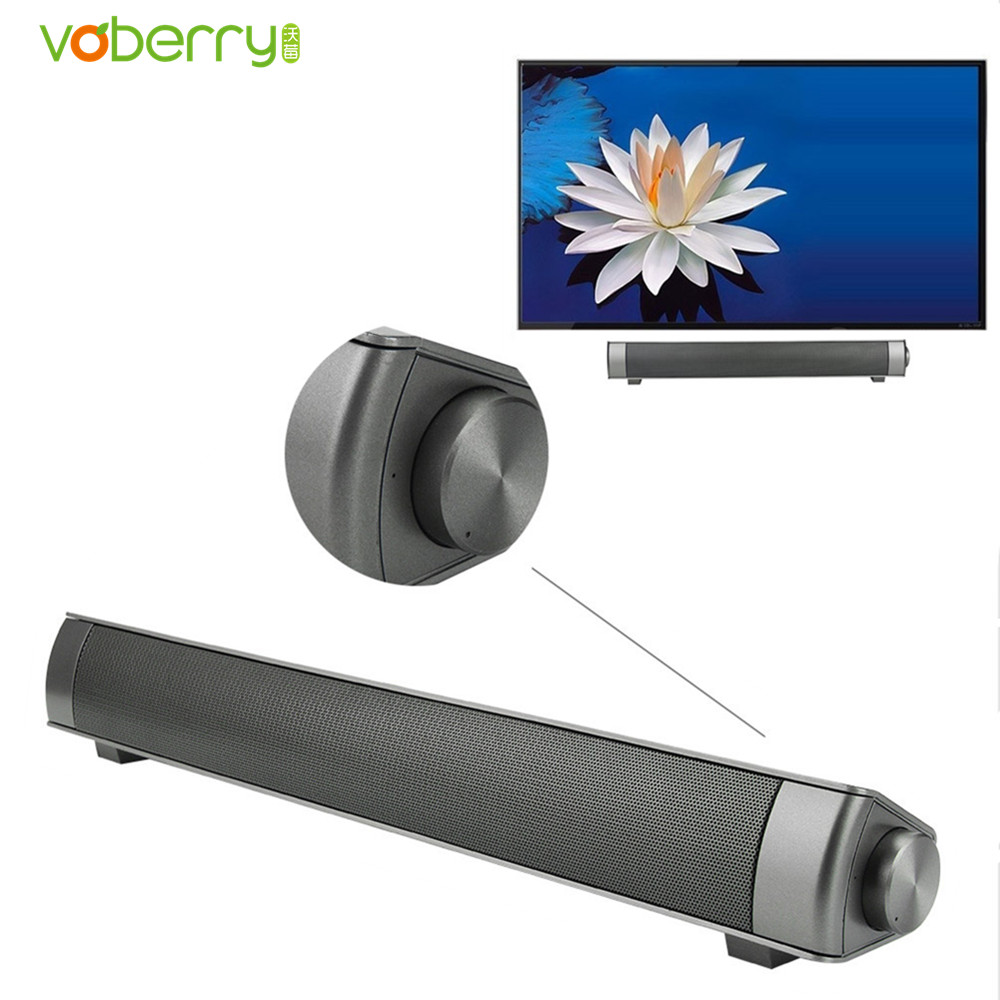 VOBERRY Wireless Bluetooth Speaker LP-08 Slim Magnetic Stereo Sound Subwoofer HIFI Boombox Stereo Portable Handsfree For TV PC