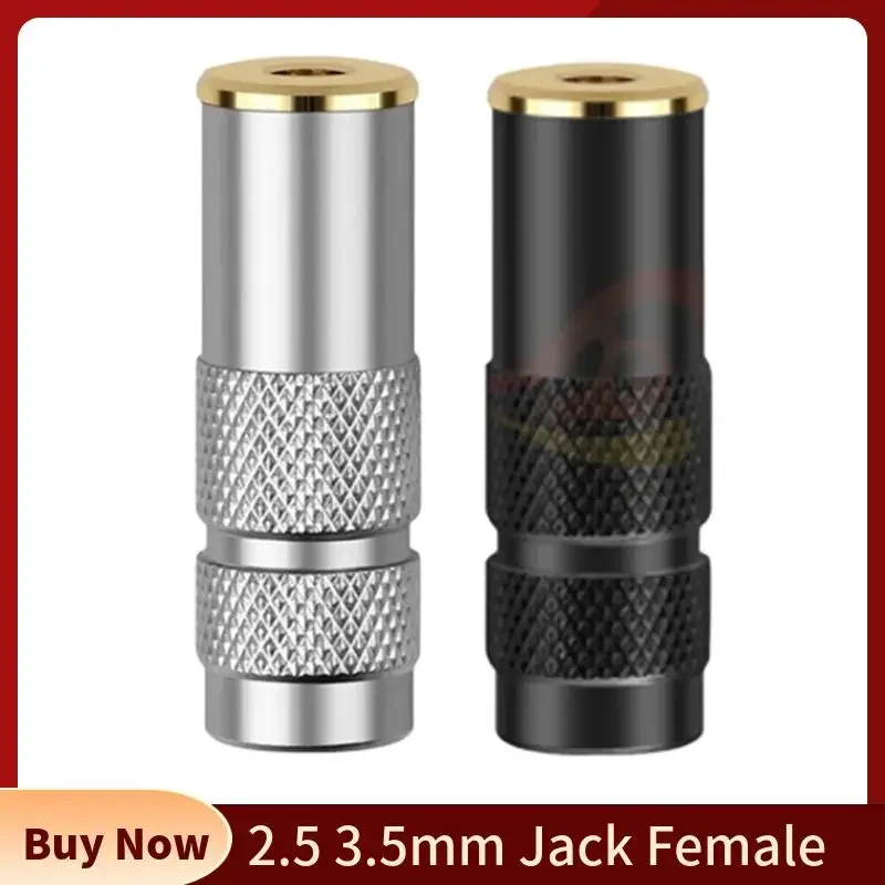 Prise casque Jack femelle 2.5 3.5, 1/8 pouces, 4 pôles, connecteur Audio électronique grand public pour souder, câble d'écouteurs en alliage d'aluminium
