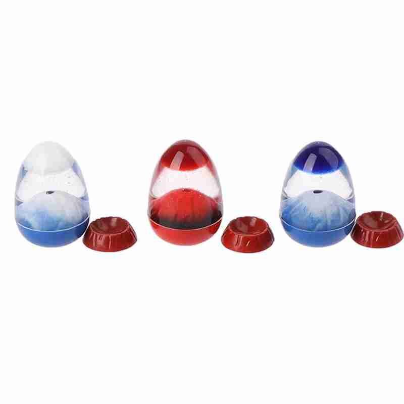 Liquid Oil Volcano Sand Watch Craft Ornaments Home Wedding Valentine Decoration Accessories For Lovers V0T9