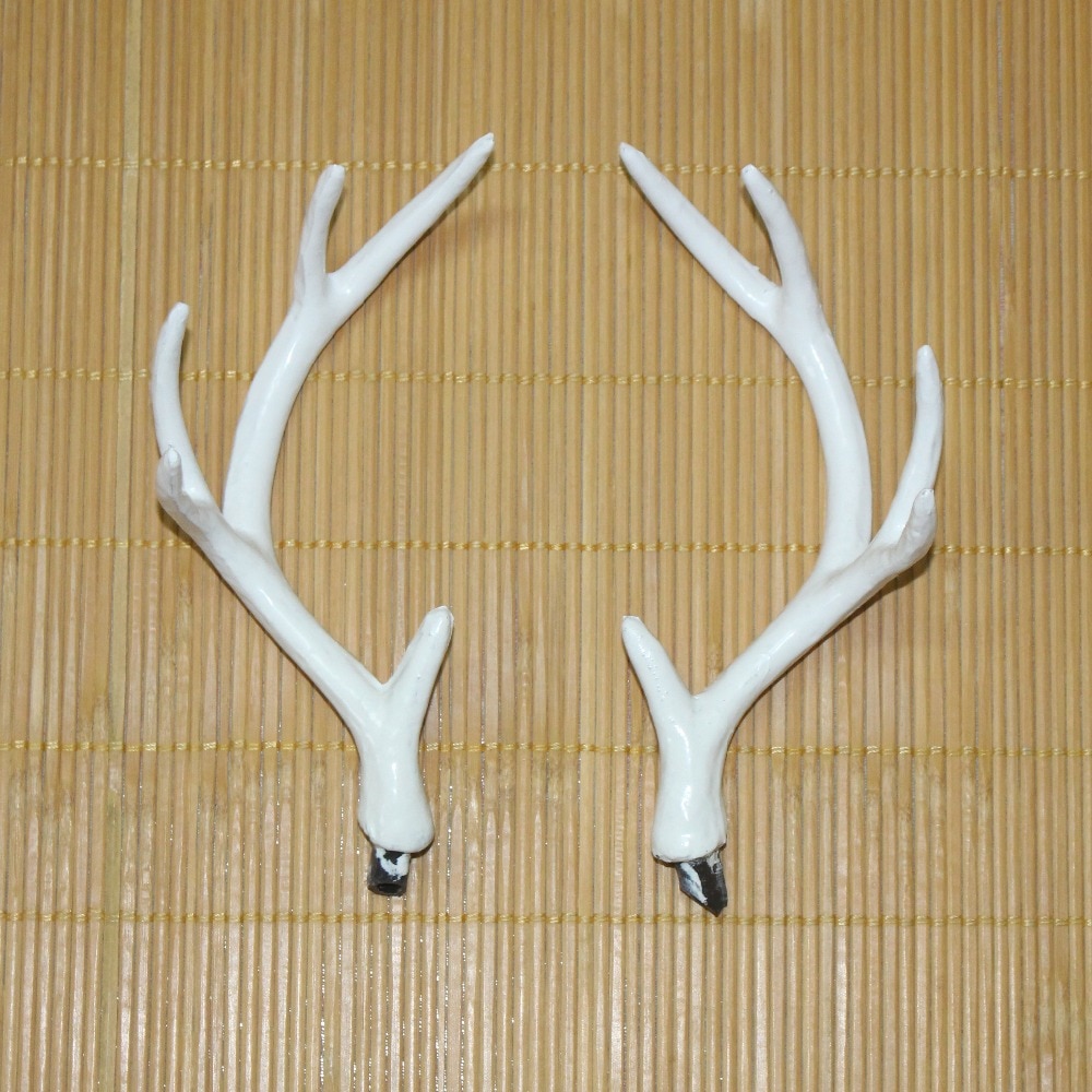 White Simulation Plastic Deer Antlers DIY Cosplay Animals Horn Headband Artificial Antlers DIY Accessorie Halloween Prop