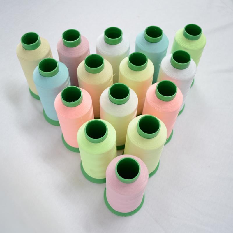 1000 Yards Spool Luminous Glow In The Dark Machine DIY Embroidery Sewing Thread 8 Colors to Choose