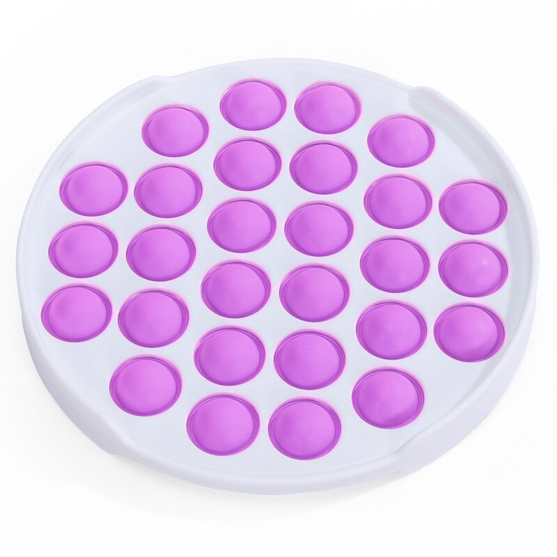 Push Blase pop es Autismus Neue Zappeln Spielzeug Spezielle Bedürfnisse Stressabbau Hilft Entlasten Stress und Erhöhen Fokus Weichen Squeeze spielzeug: Round Purple