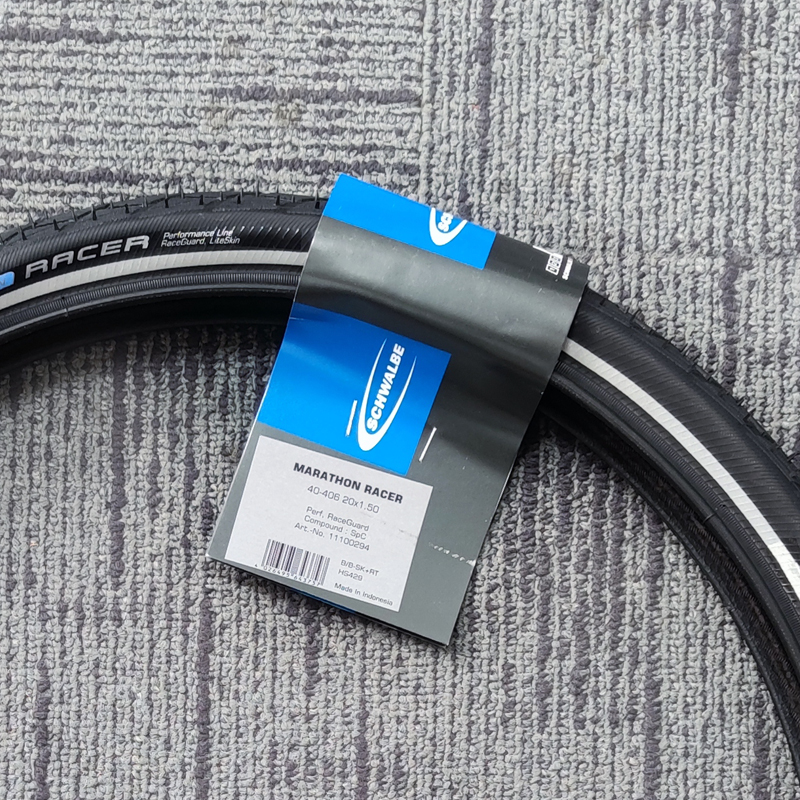 Schwalbe MARATHON RACER 20 inch 20×1.5 Bicycle Tire 40-406 55-85psi Road Bike Tire Outdoor Biking Anti-puncture Bicycle Tire: 40-406 20 1.5