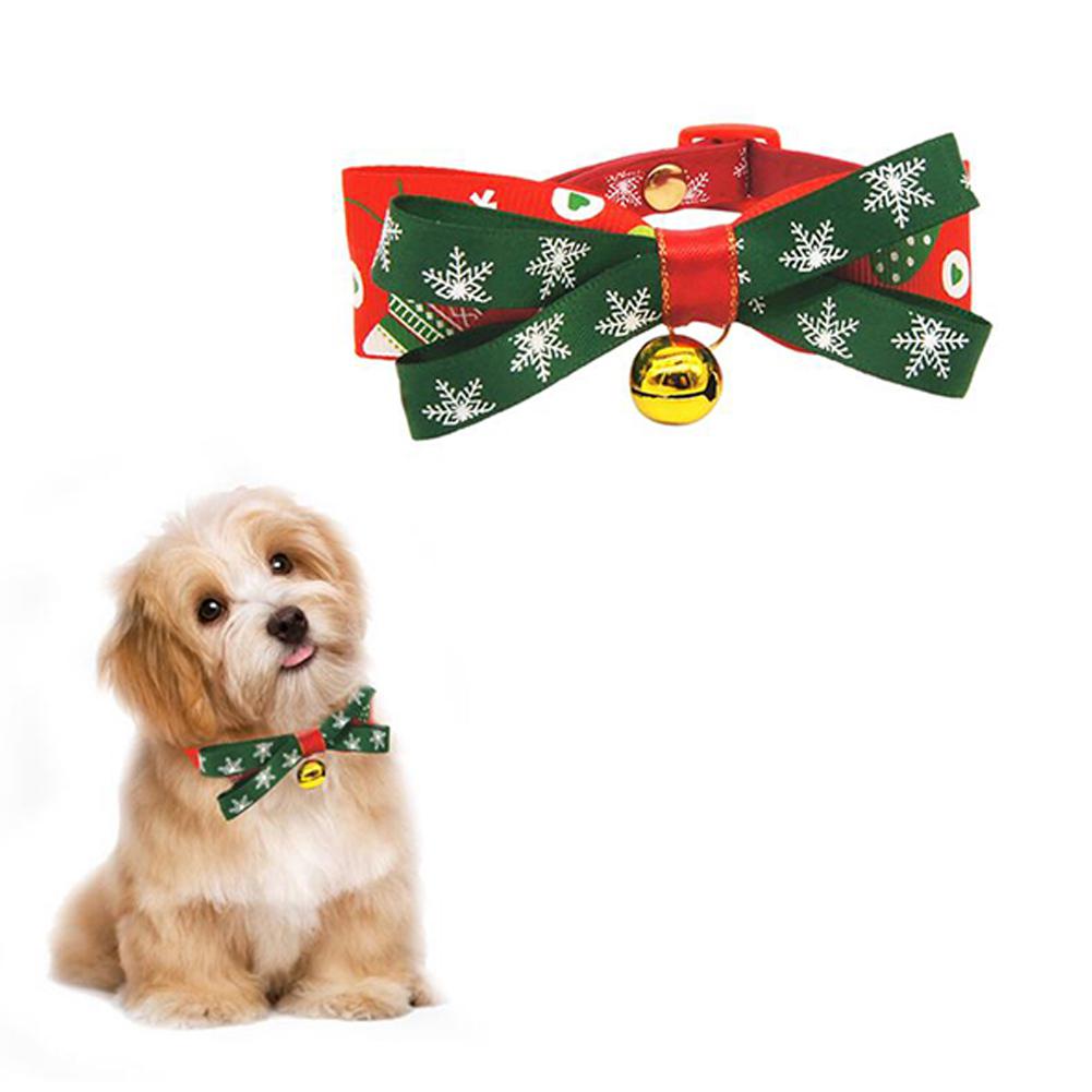 DishyKooker Kerst Halsbanden Verstelbare-Leuke Vlinderdas voor Small Medium Honden Katten