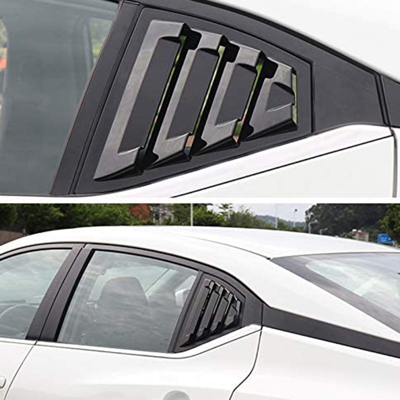 Car Rear Window Blinds Triangular Window Protection Covers Trims Panel for Nissan Sentra Window Scoops Louvers