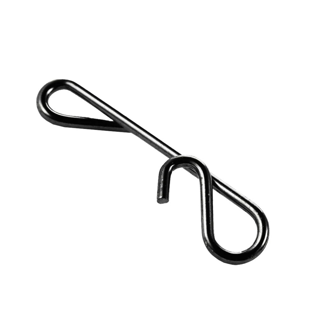 50pcs Fishing Line Wire Braid Knotless Connector Fishing Lure Hook Barrel Solid Ring Swivel Fly Carp Accessory Fish Tackle Tool