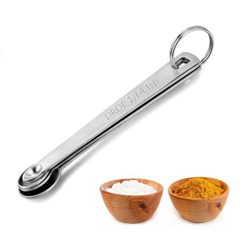 5pcs/set Stainless Steel Mini Measuring Spoon Durable Home Sauce Cutlery Accessories Kitchen Baking Tool