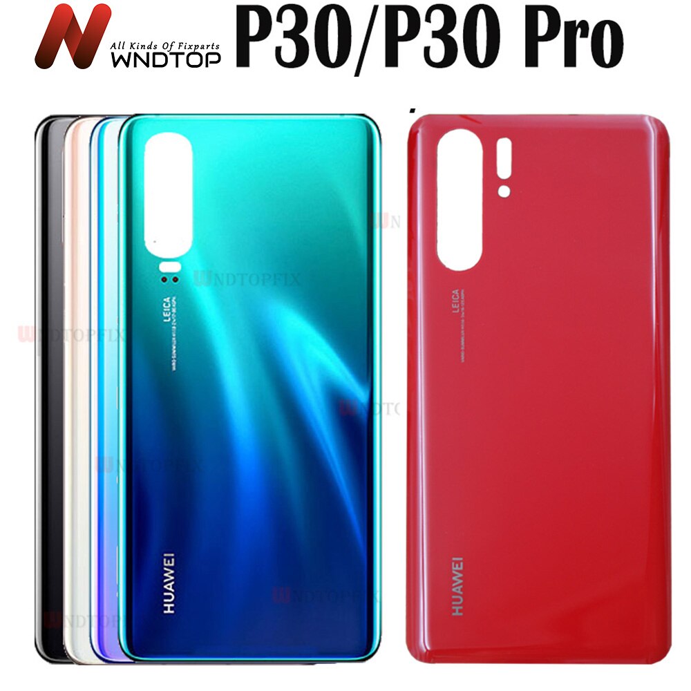 For Huawei P30 Back Battery Cover ELE-L09 L29 Rear Glass Door Housing Case For Huawei P30 Pro VOG-L04 Battery Cover