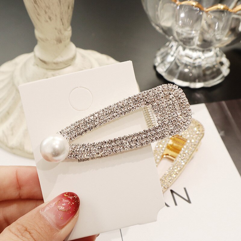 Barrette avec strass en cristal brillant pour femmes, nouvelle , accessoire pour femmes et filles: 3
