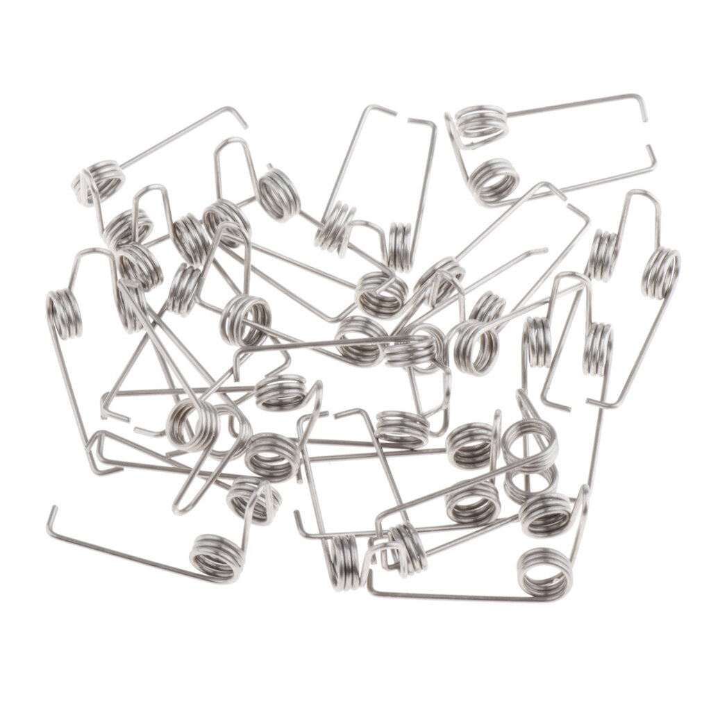 20 pièces trompette eau clé/broche Valve ressort acier argent pour