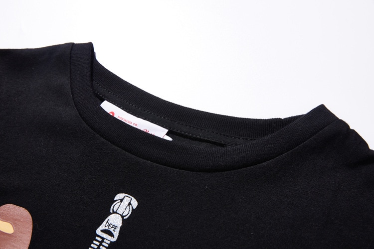En badende abe t-shirt sommer japansk kortærmet t-shirt trendy mærke herre t-shirts