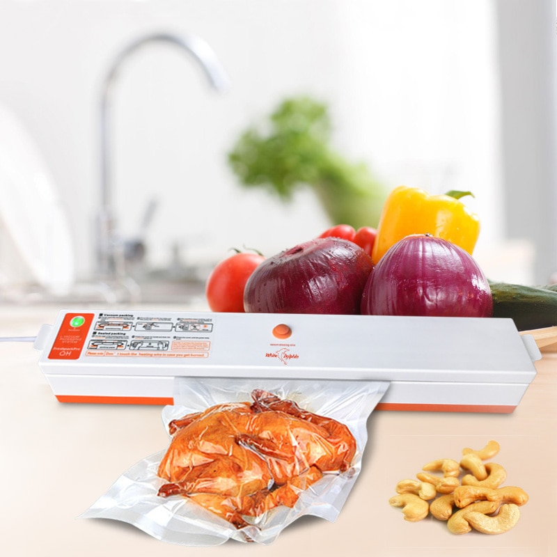 Home Food Packaging Machine Vacuum Sealer 220V 110V Sealing Fresh Film Sealer Vacuum Packer Mini China Vacuum Sealer Rolls Bags