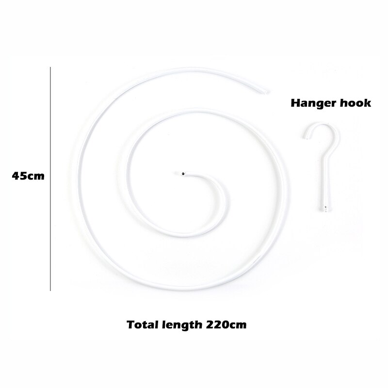 Colgador de ropa Circular grande, percha de secado para edredón, percha de espiral giratoria, para balcón, familiar, novedad
