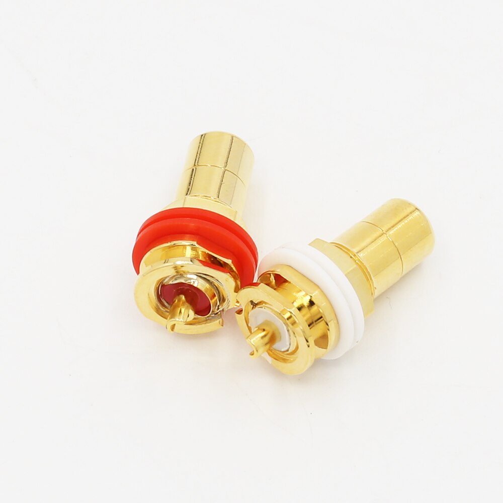 Hifi Audio RCA Socket brass Gold Plated RCA Socket HIFI RCA Socket RCA Female Socket Connector