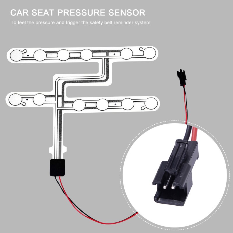 Universal Car Seat Pressure Sensor Safety Belt Warning Reminder Pad Occupied Seated Alarm Accessory Occupied Seated Alarm