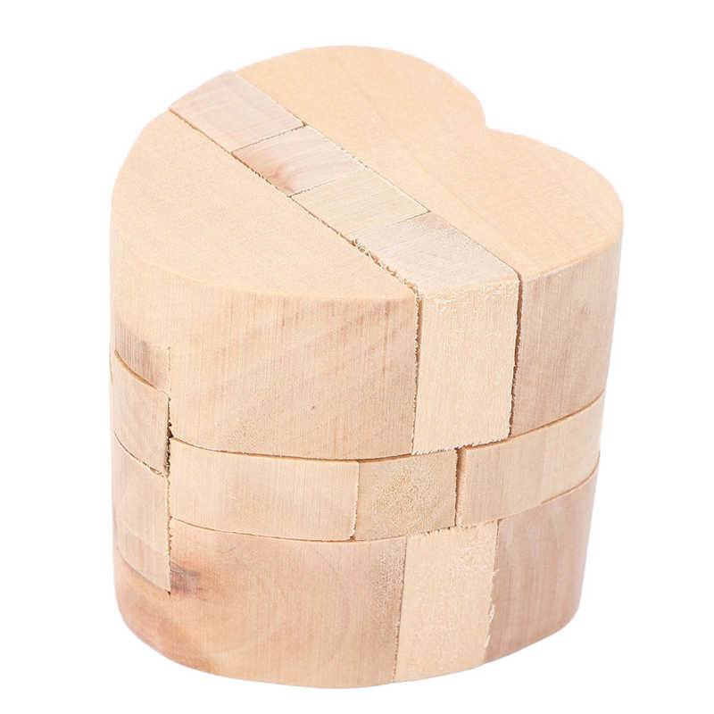 Puzzle Lock Toy Composite Wood Unlock Interlock Puzzle for Home Travel for Elderly