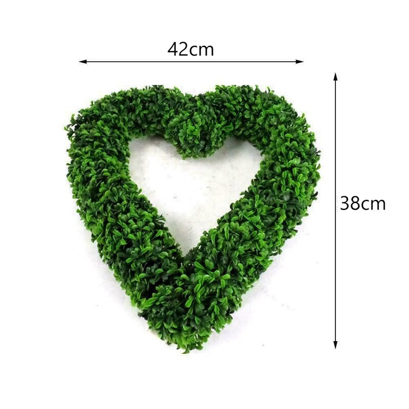 2X Garden Products Topiary Boxwood Heart Topiary Door Hanging Love Heart Home Decor