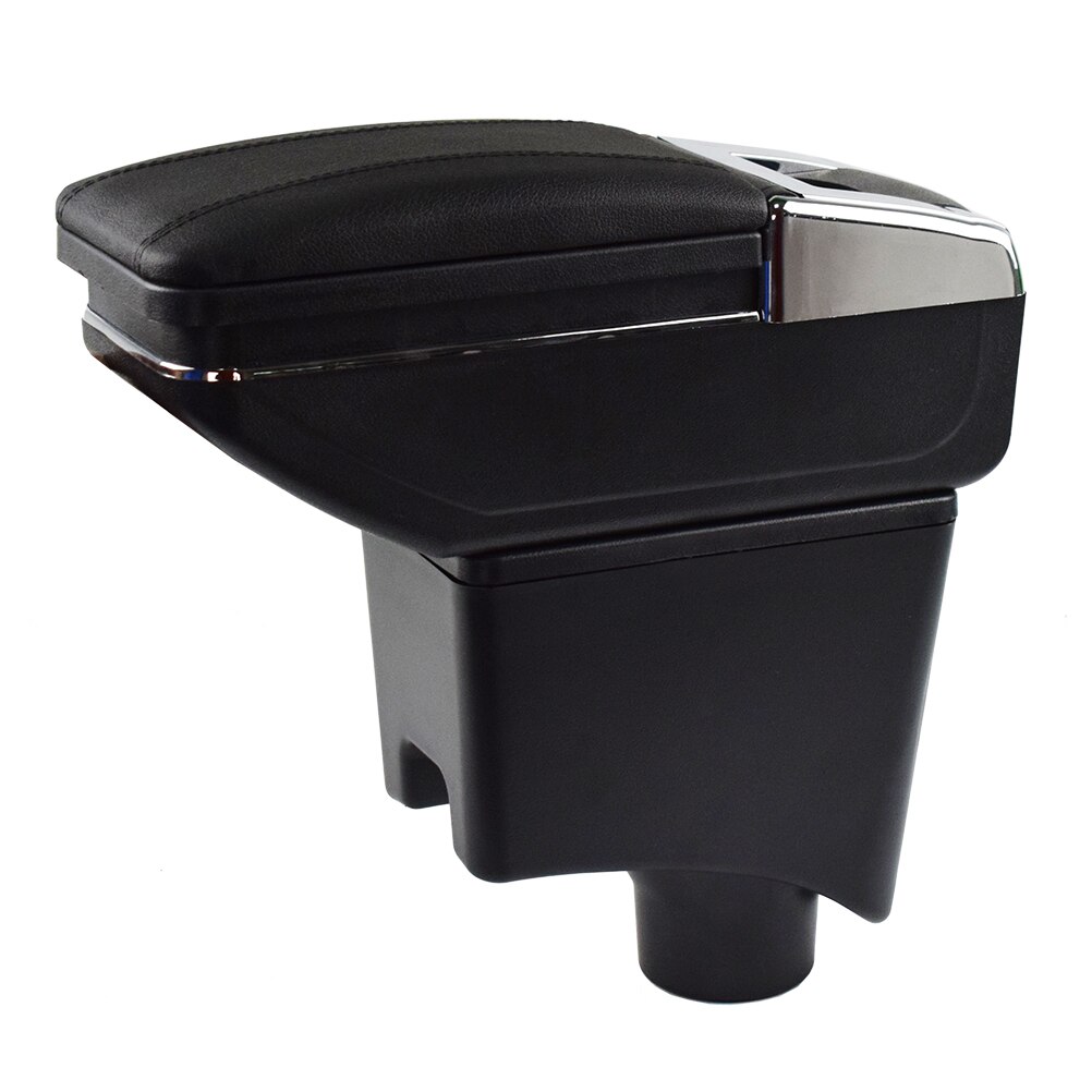 Accoudoir pour Renault Sandero I, boîte de rangement Central rotatif, accoudoir de décoration, de voiture pour Renault Logan: Black thread