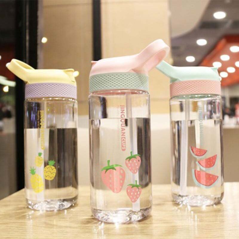 520ML Baby Kid Lovely Zoo Cartoon Animal Drink Cup Water Bottle Non-toxic BPA-Free Drinking Cups For Kids Children School Cups